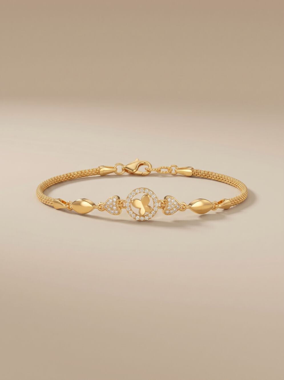 Butterfly Charm Circle Women Bracelet