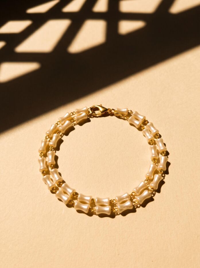 Bamboo Moti Double Women Rakhi Bracelet