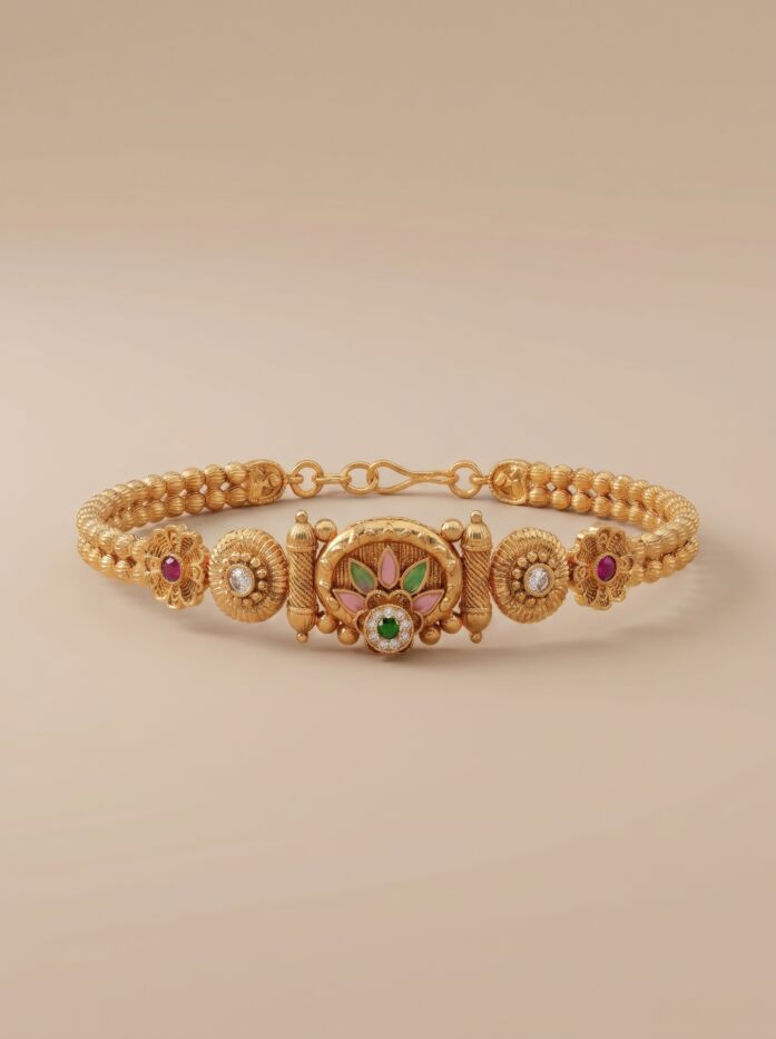 Heritage Green Stone Women Bracelet