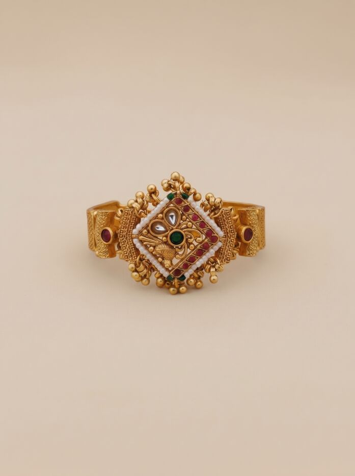 Heritage Square Beaded Women Kada