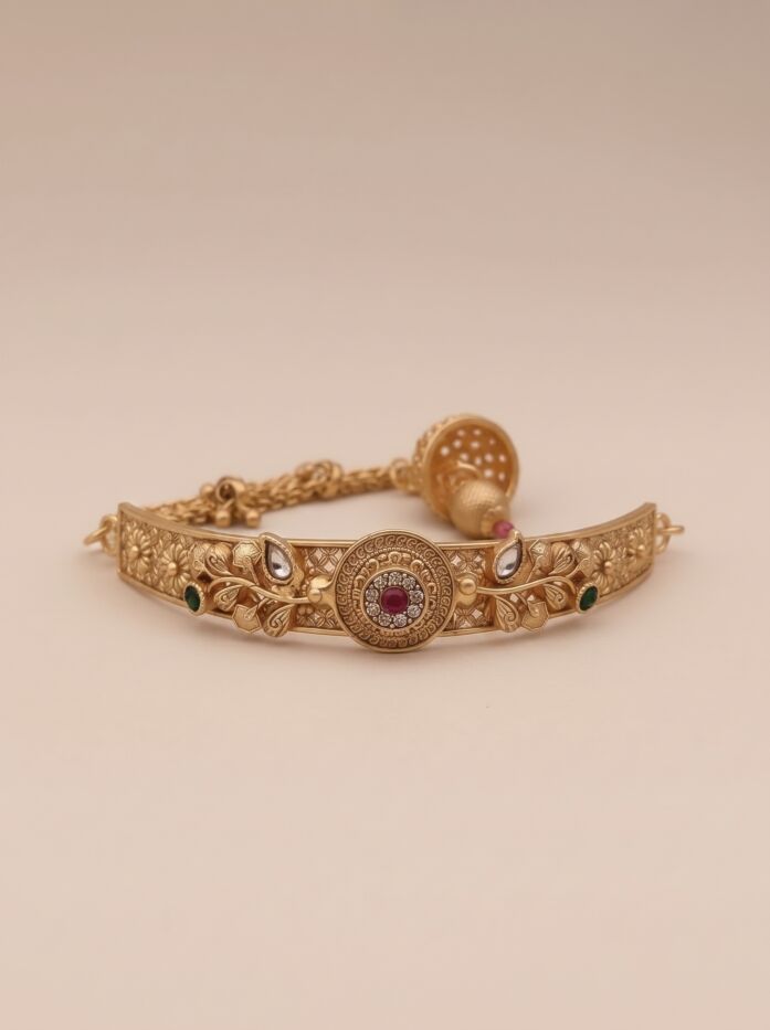 Mughal Motif Stone Women Bracelet