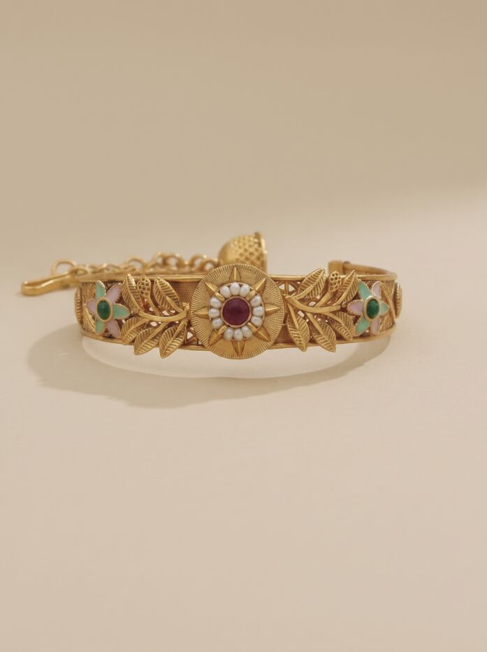 Antique Floral Designer Women Kada