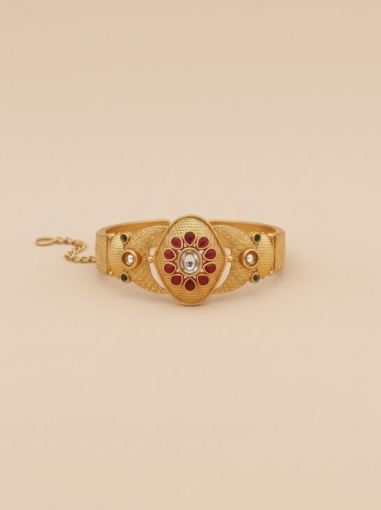 Sunburst Oval Stone Designer Bracelet